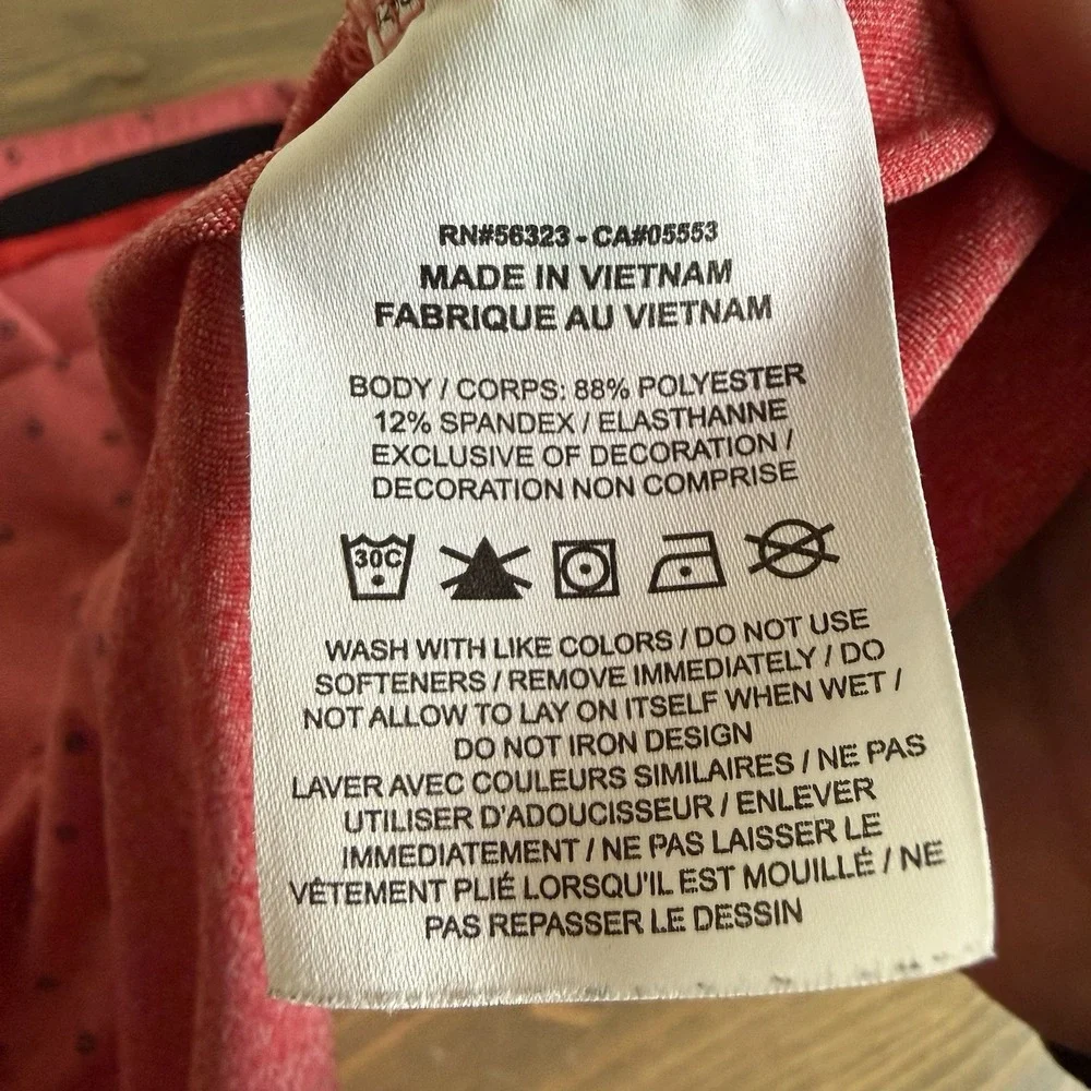 Nike Men's Medium Red Standard Fit Floral Short Sleeve‎ Golf Polo Collared Shirt - Picture 6 of 8